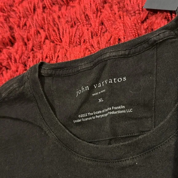 John Varvatos Black La Diva T-Shirt - Picture 3 of 4